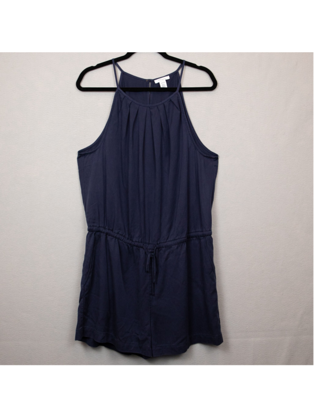 Daily Ritual navy halter top romper-14